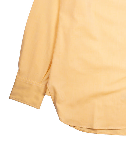 Drake's Yellow Pinpoint Oxford Cotton Cloth Button-Down Shirt 4