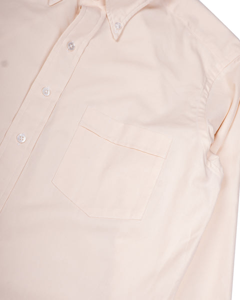 Drake's Ecru Pinpoint Oxford Cotton Cloth Button-Down Shirt 3