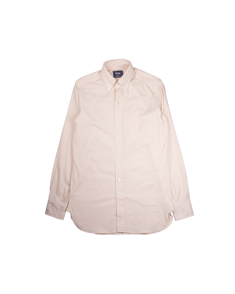 Drake's Ecru Pinpoint Oxford Cotton Cloth Button-Down Shirt 2