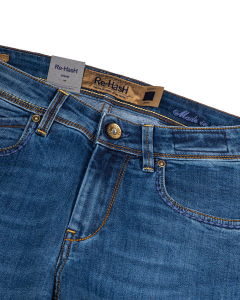 Re-Hash Rubens Stretch Cotton Light Blue Jeans 9