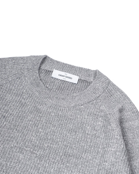 Gran Sasso Charcoal Crew Knit 2