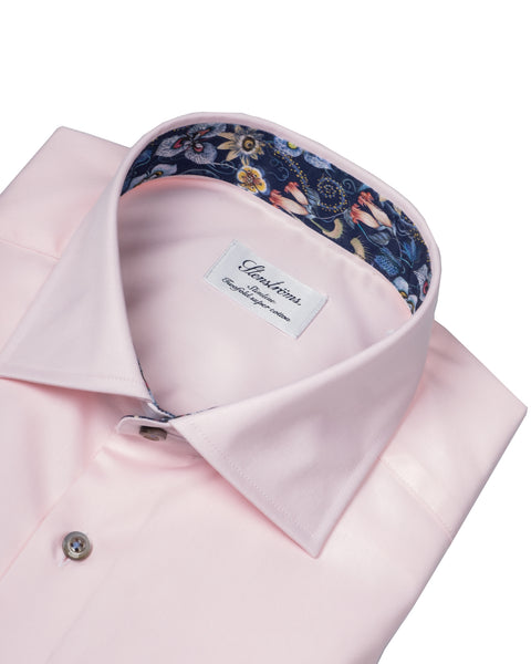 Stenstroms Pink Contrast Twill Dress Shirt 2