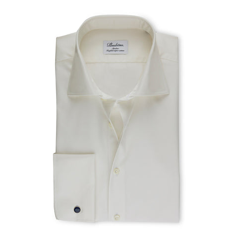 Ivory Twill French Cuff Dress Shirt Mr.Derk Ivory Twill French Cuff Dress Shirt Mr.Derk