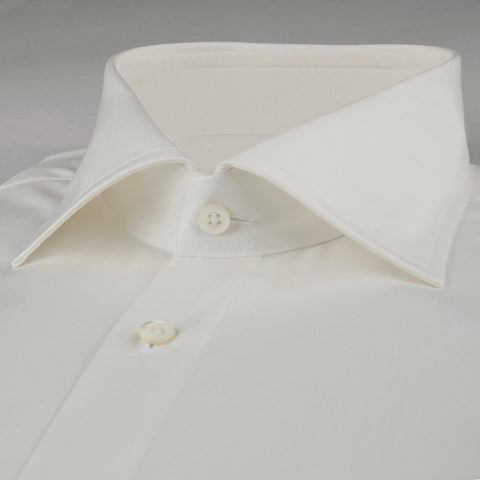 Ivory Twill French Cuff Dress Shirt Mr.Derk Ivory Twill French Cuff Dress Shirt Mr.Derk