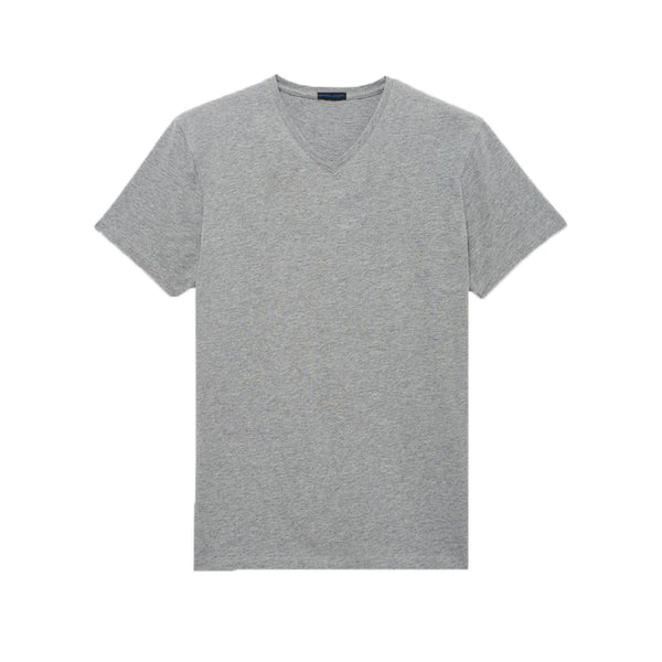 Essential V Neck Grey Pima Tee