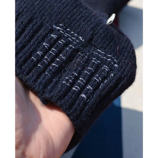 Peregrine Navy Maker's Stitch Sweater 5